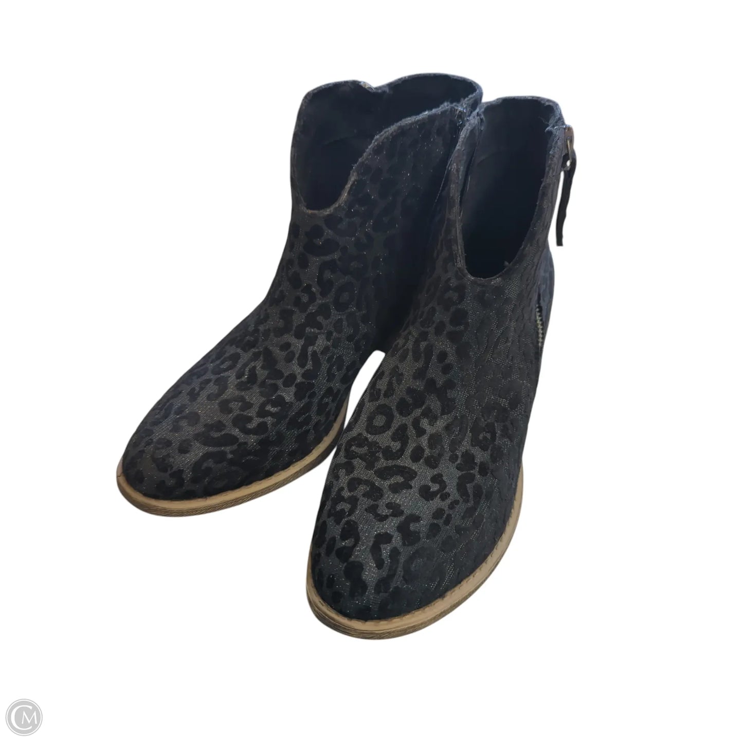 Boots Ankle Flats By Very G In Leopard Print, Size: 8.5