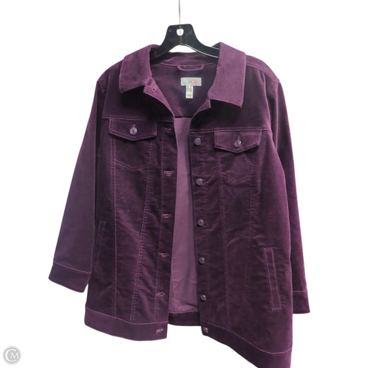 Jacket Other By D&co. In Purple, Size: Sp