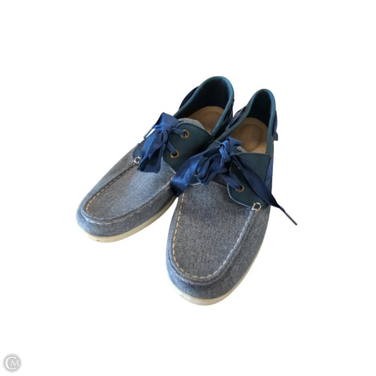 Shoes Flats By Sperry In Blue Denim, Size: 10