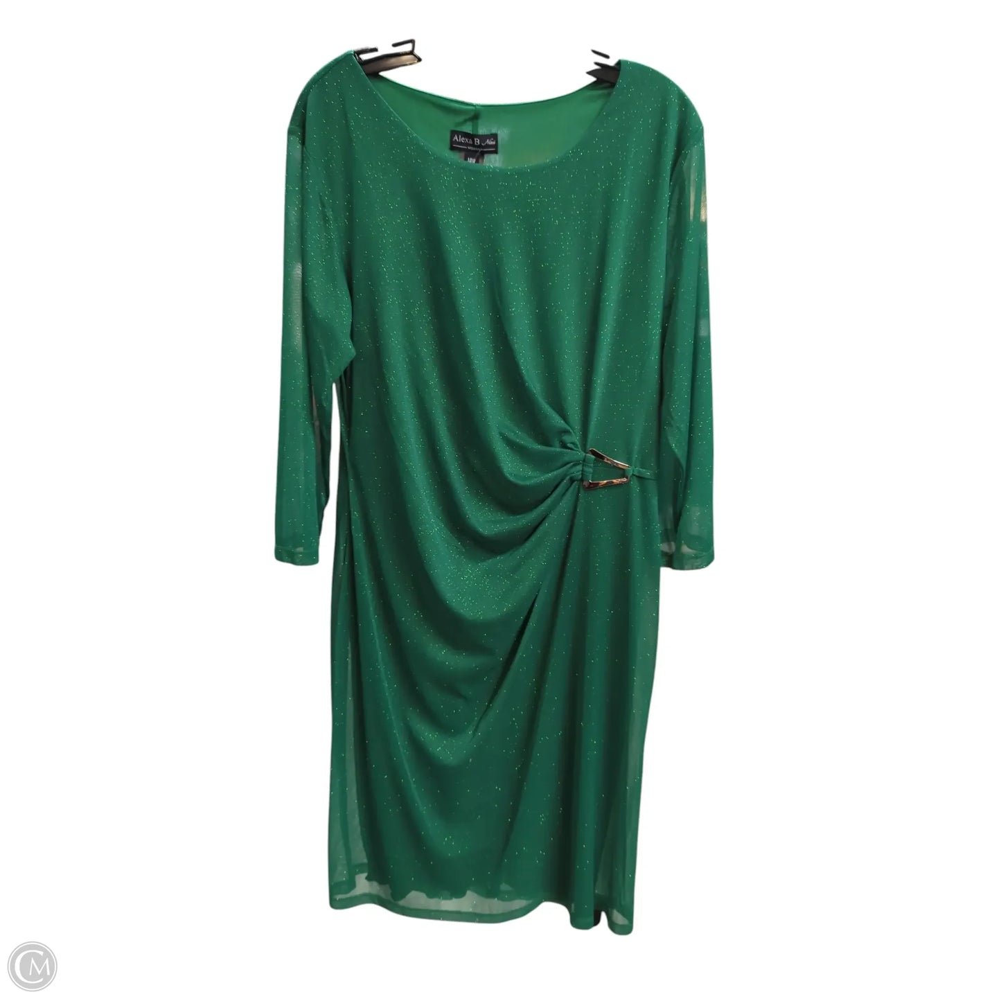 Dress Party Short By Clothes Mentor In Green, Size: 14