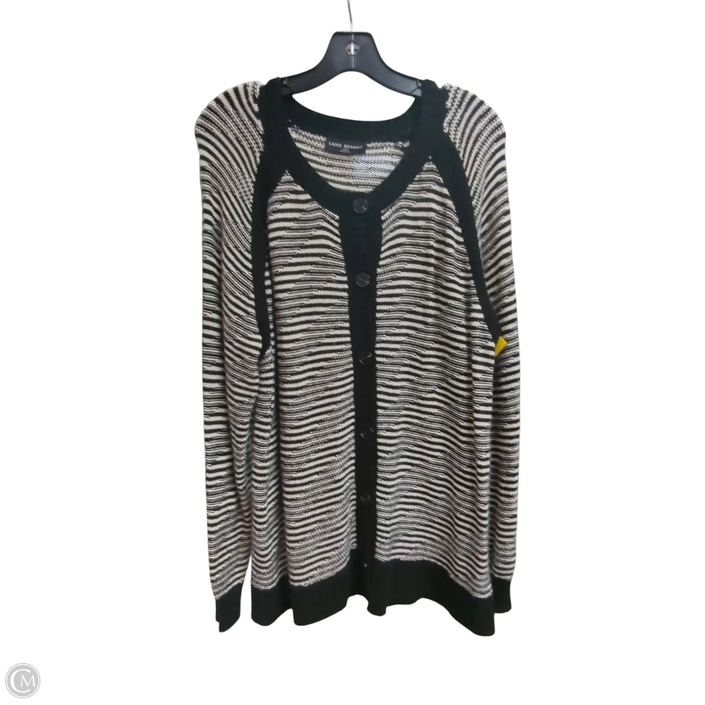 Sweater Cardigan By Lane Bryant In Striped Pattern, Size: 2x
