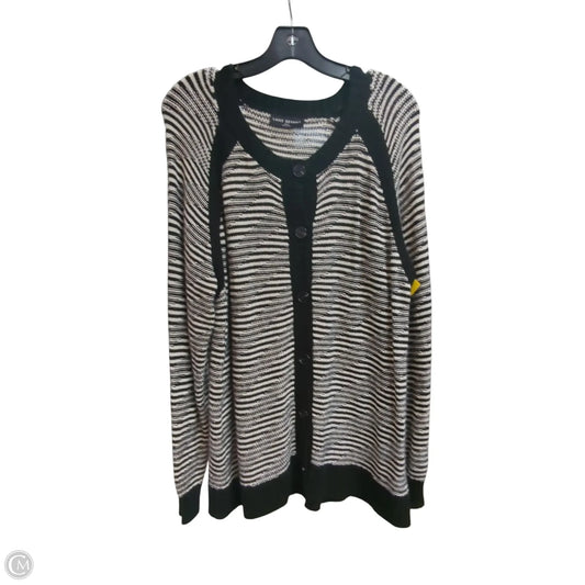 Sweater Cardigan By Lane Bryant In Striped Pattern, Size: 2x