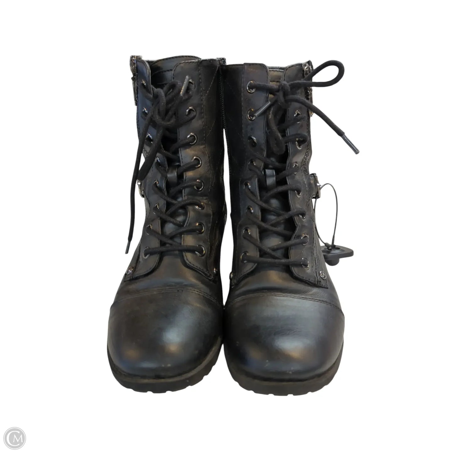 Boots Combat By G By Guess In Black, Size: 8.5