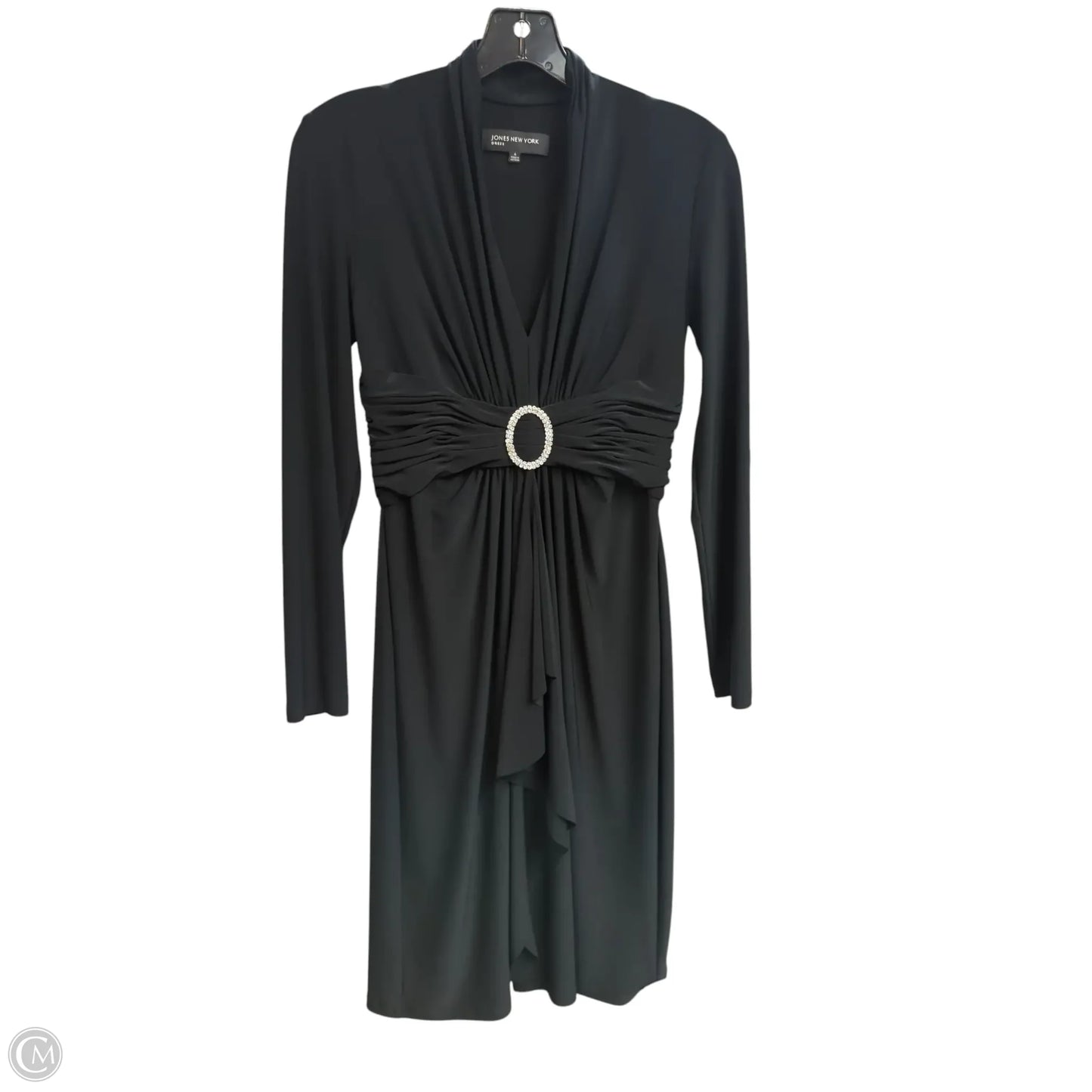 Dress Party Midi By Jones New York In Black, Size: 4