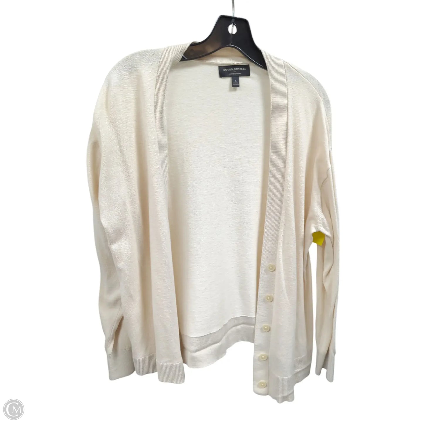 Cardigan By Banana Republic In Ivory, Size: L