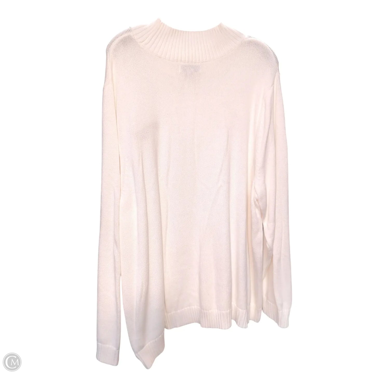 Sweater By Kim Rogers In White, Size: 3x