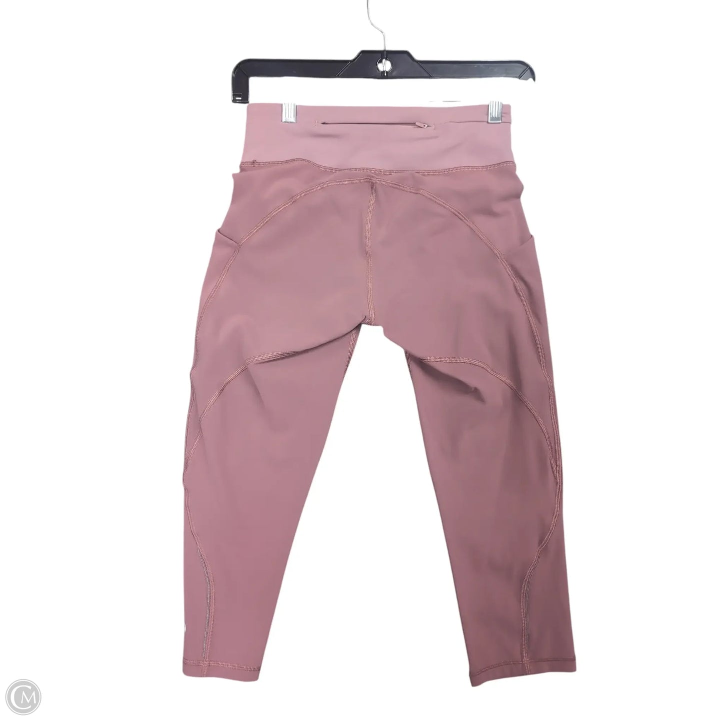 Athletic Capris By Lululemon In Pink, Size: 4