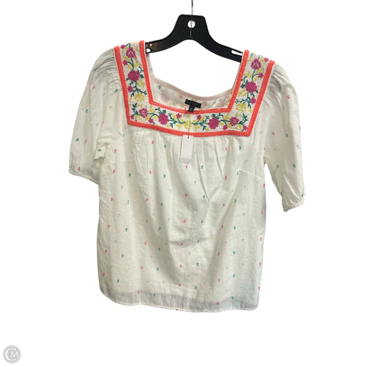 Top Short Sleeve By Talbots In Multi-colored, Size: M