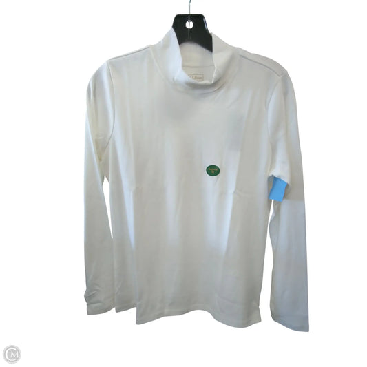Top Long Sleeve By L.l. Bean In White, Size: M