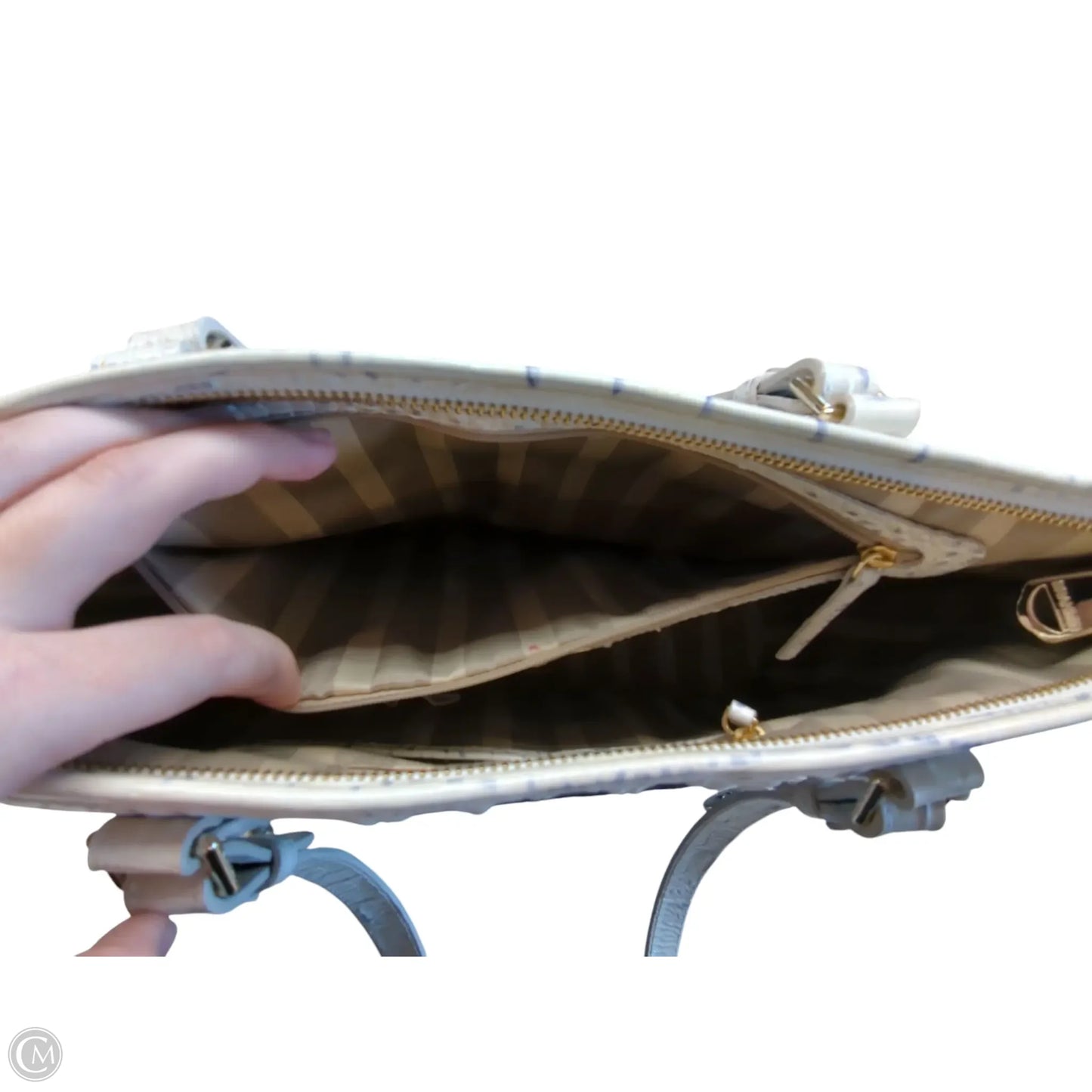 Handbag Designer By Brahmin, Size: Large