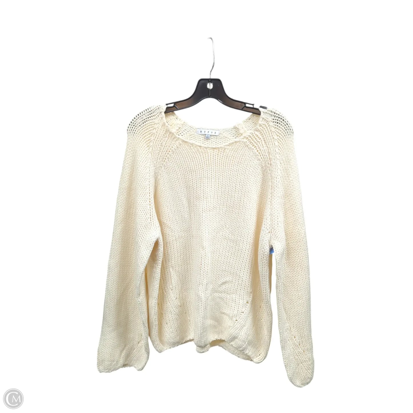 Sweater By Hyfve In White, Size: L