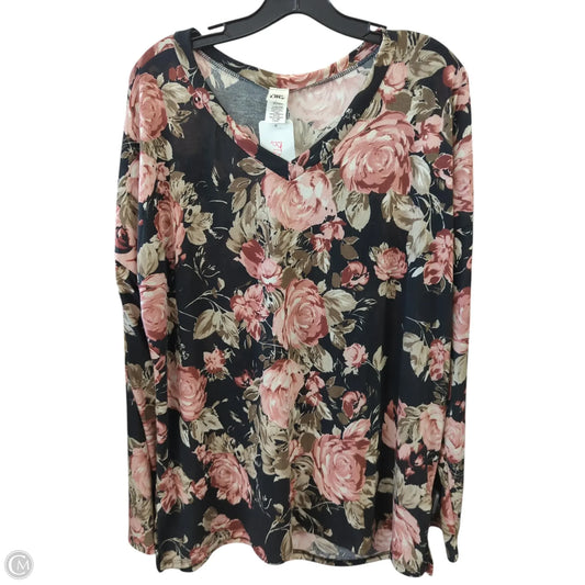 Top Long Sleeve By Sew In Love In Floral Print, Size: L