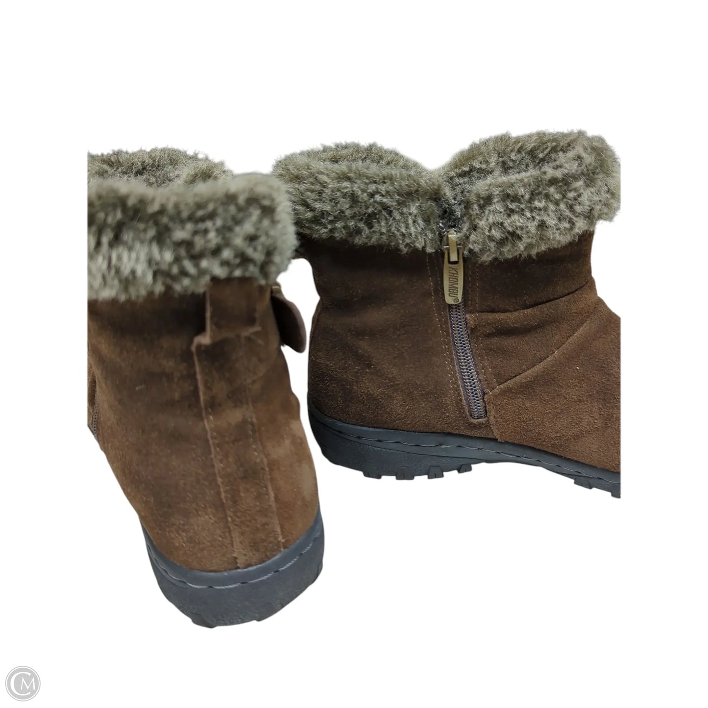 Boots Ankle Flats By Khombu In Brown, Size: 9