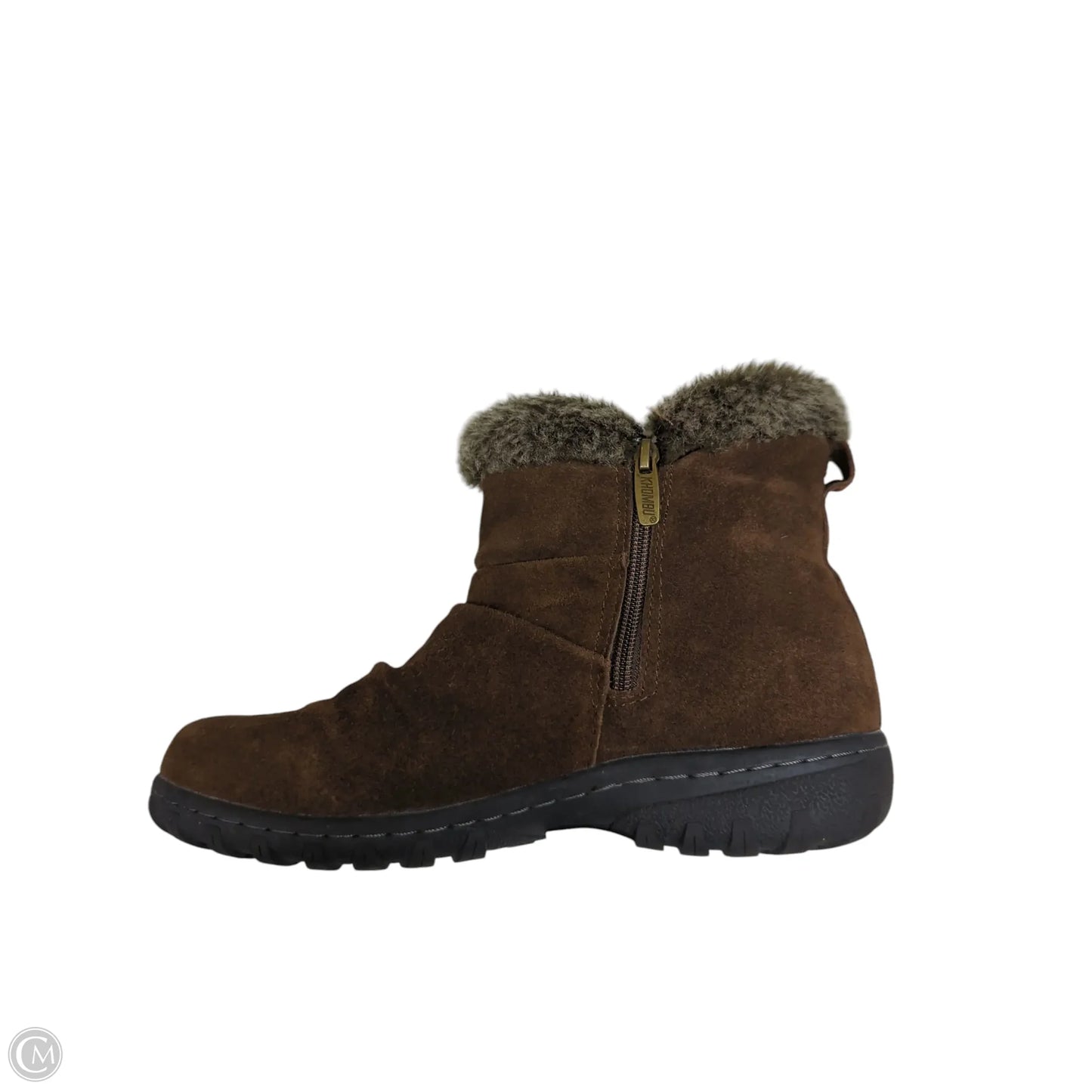 Boots Ankle Flats By Khombu In Brown, Size: 9