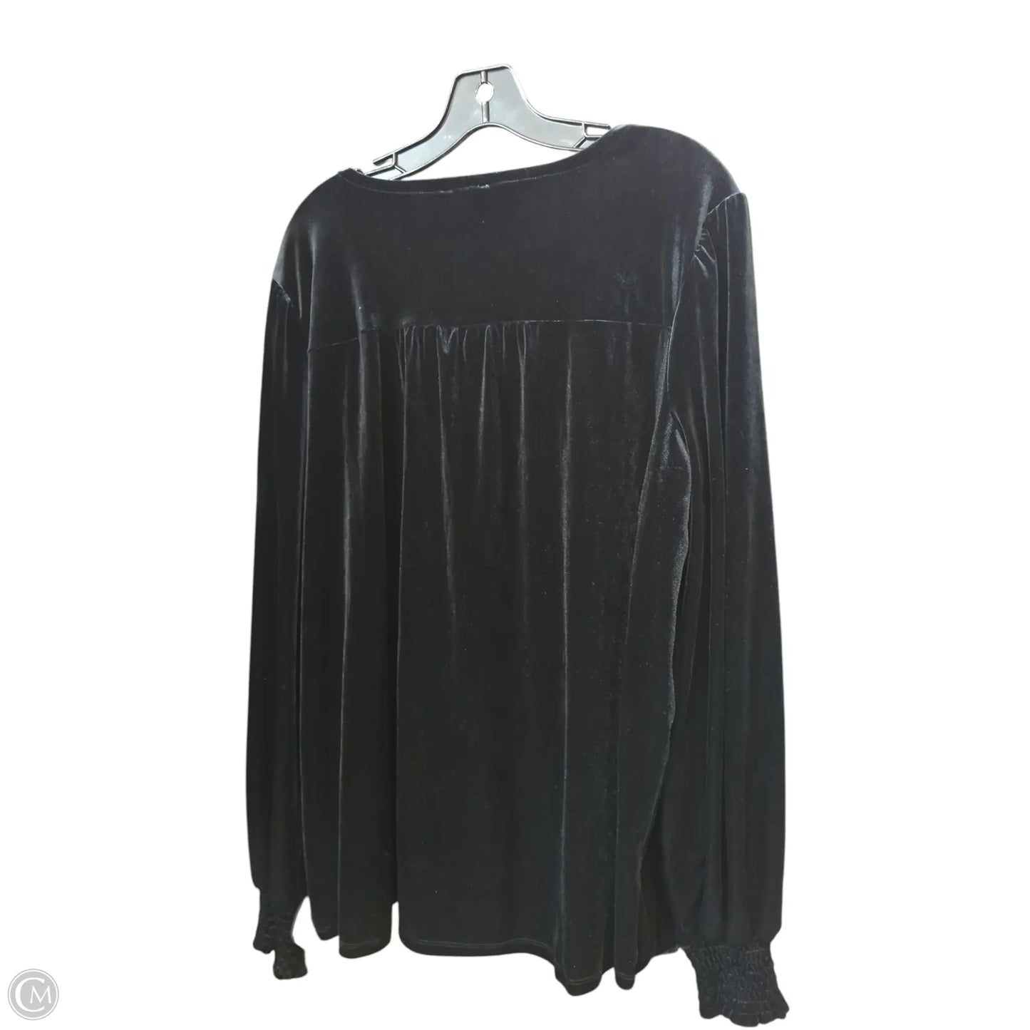 Top Long Sleeve By Wonderly In Black, Size: Xxl