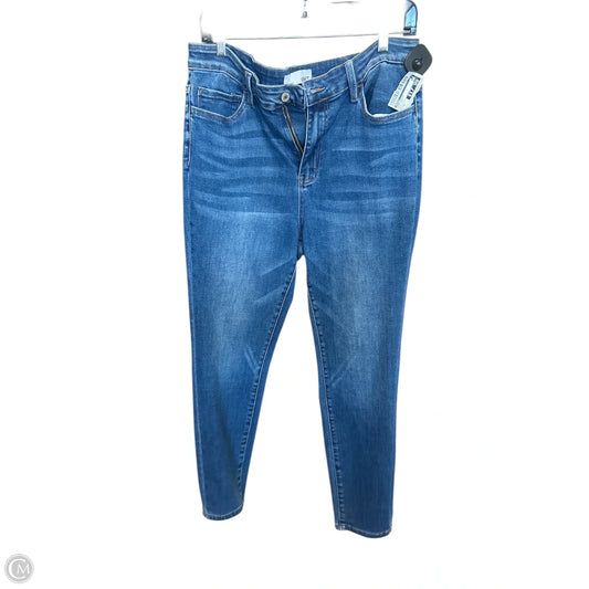 Jeans Skinny By Vervet In Blue Denim, Size: 12