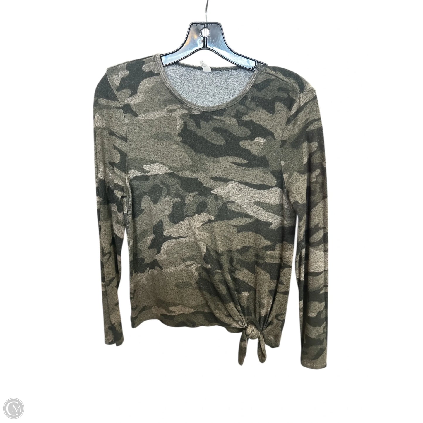 Top Long Sleeve By Rewash In Camouflage Print, Size: S