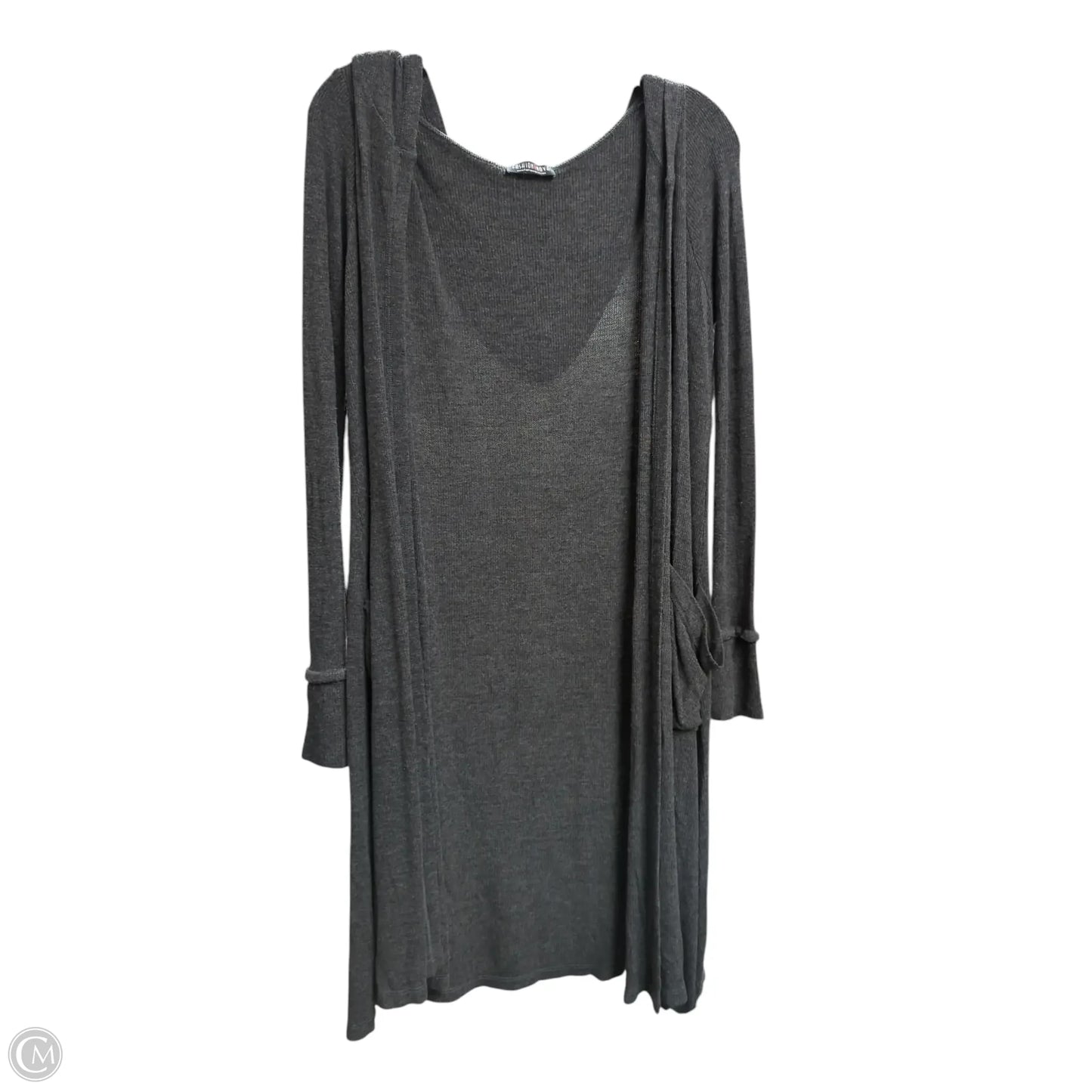 Cardigan By Fashion Nova In Grey, Size: M