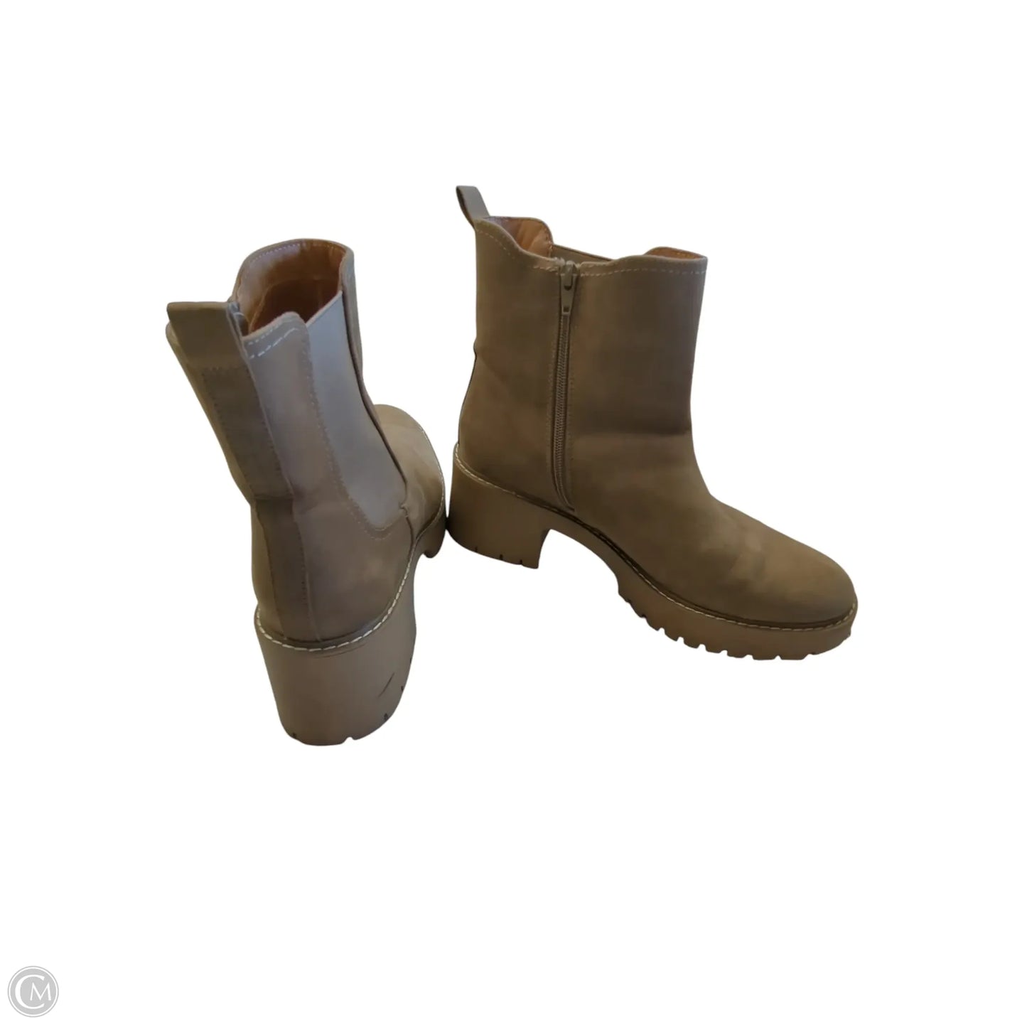 Boots Ankle Heels By Universal Thread In Brown, Size: 11