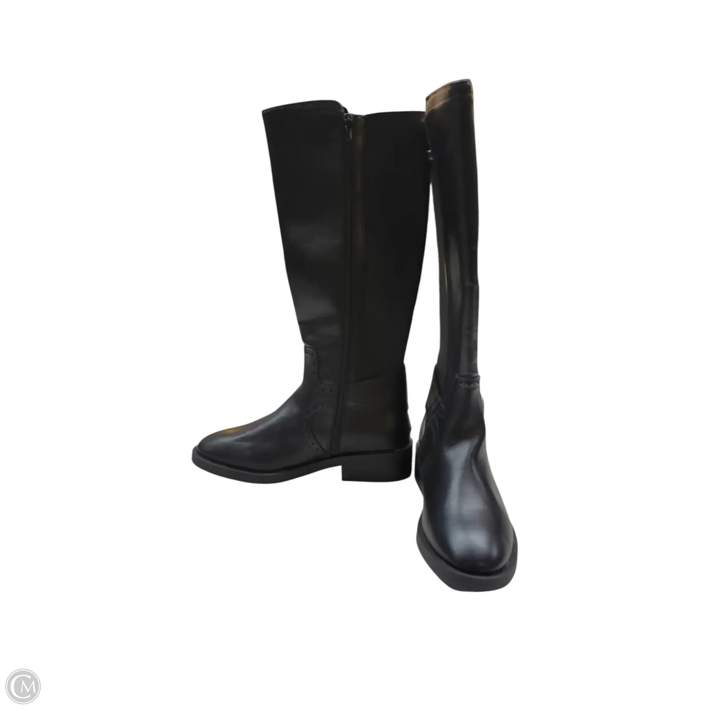 Boots Mid-calf Flats By St Johns Bay In Black, Size: 7