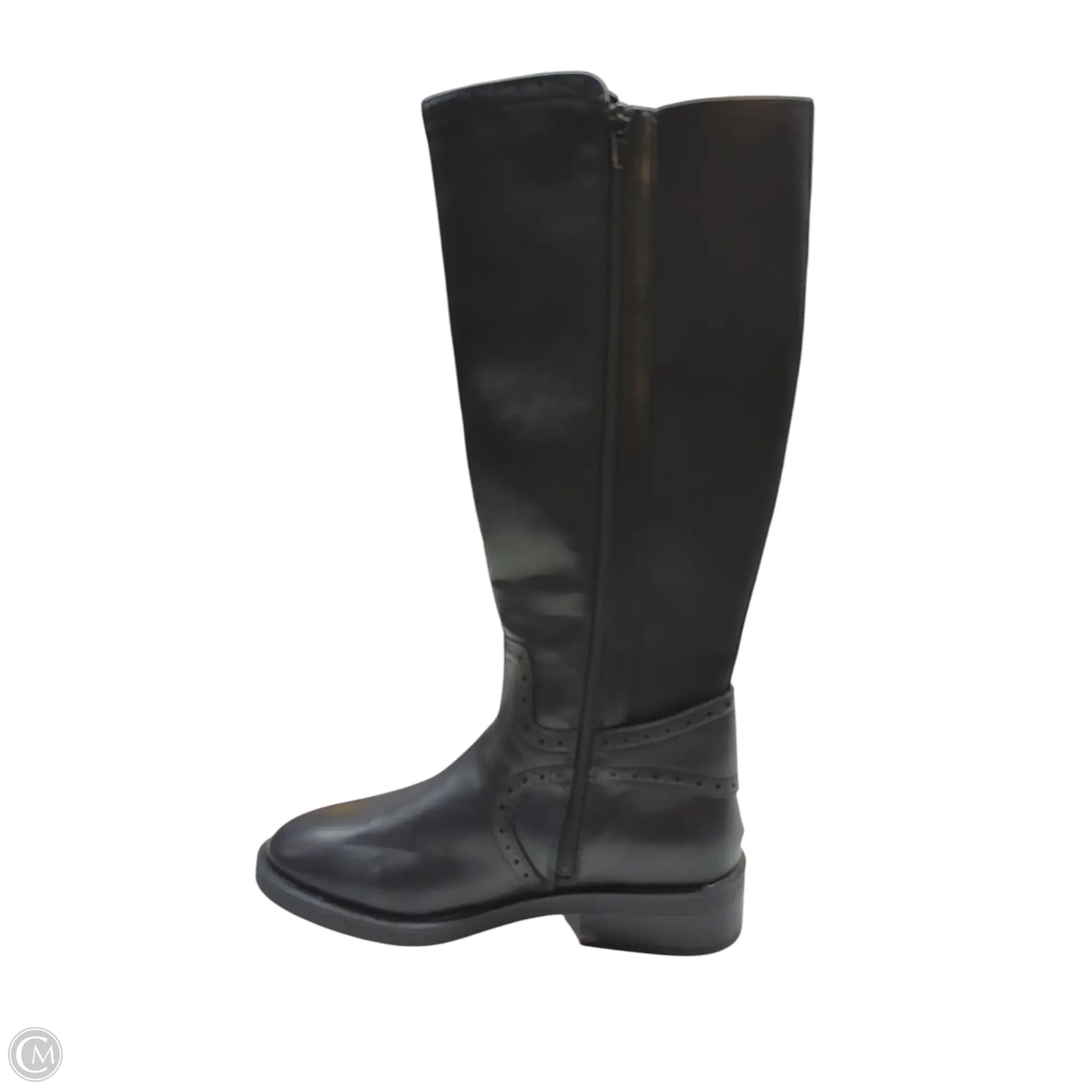 Boots Mid-calf Flats By St Johns Bay In Black, Size: 7