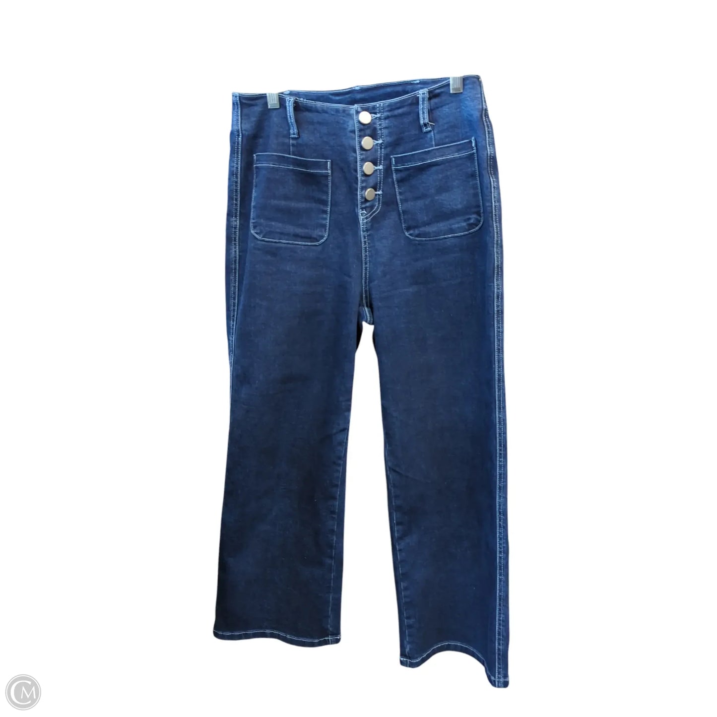 Jeans Wide Leg By Clothes Mentor In Blue Denim, Size: 4