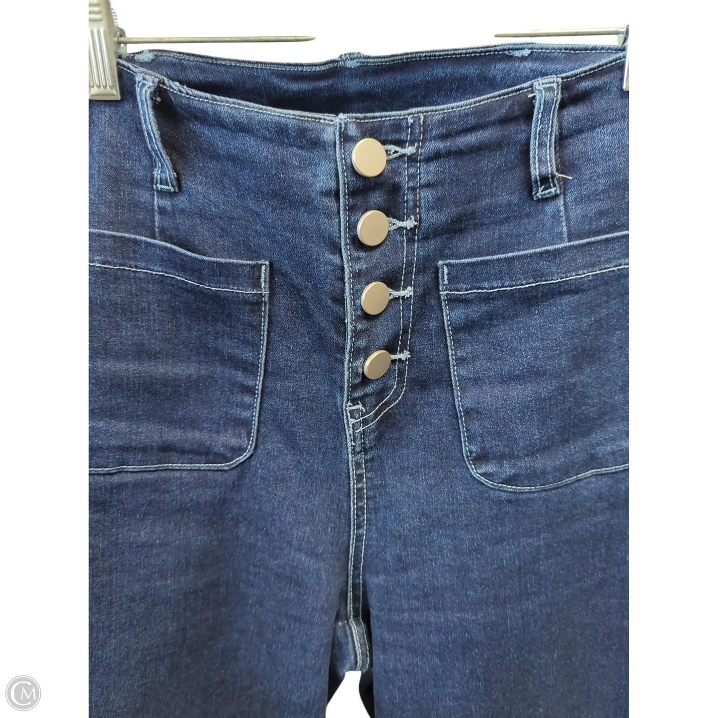 Jeans Wide Leg By Clothes Mentor In Blue Denim, Size: 4