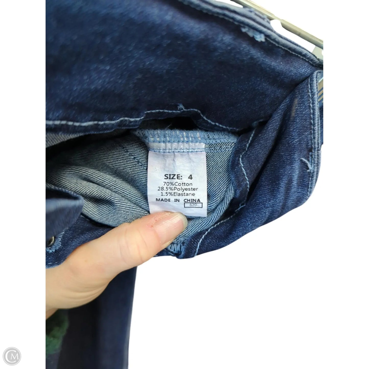 Jeans Wide Leg By Clothes Mentor In Blue Denim, Size: 4