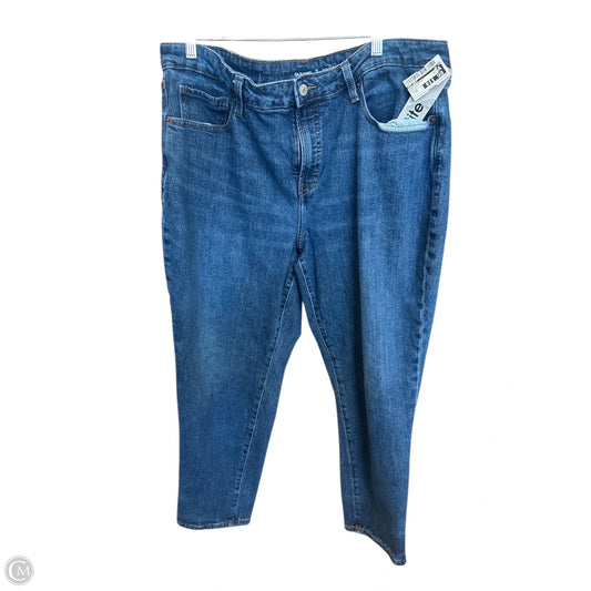 Jeans Straight By Old Navy In Blue Denim, Size: 16