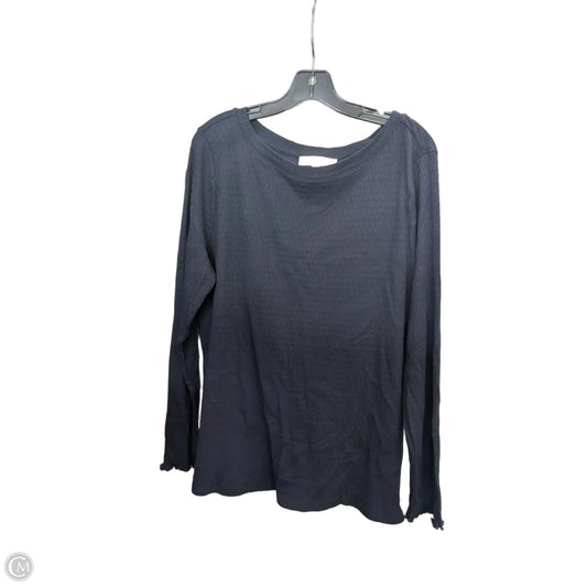 Top Long Sleeve By Loft In Navy, Size: Xxl