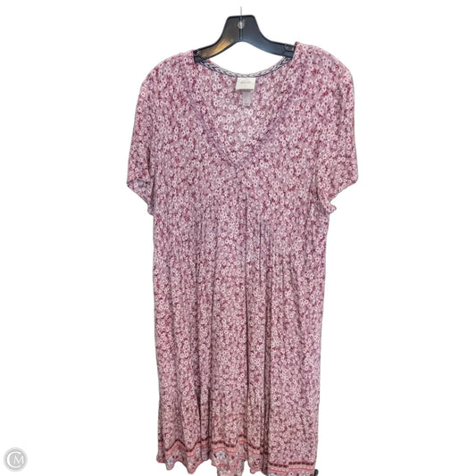 Dress Casual Short By Knox Rose In Pink, Size: L