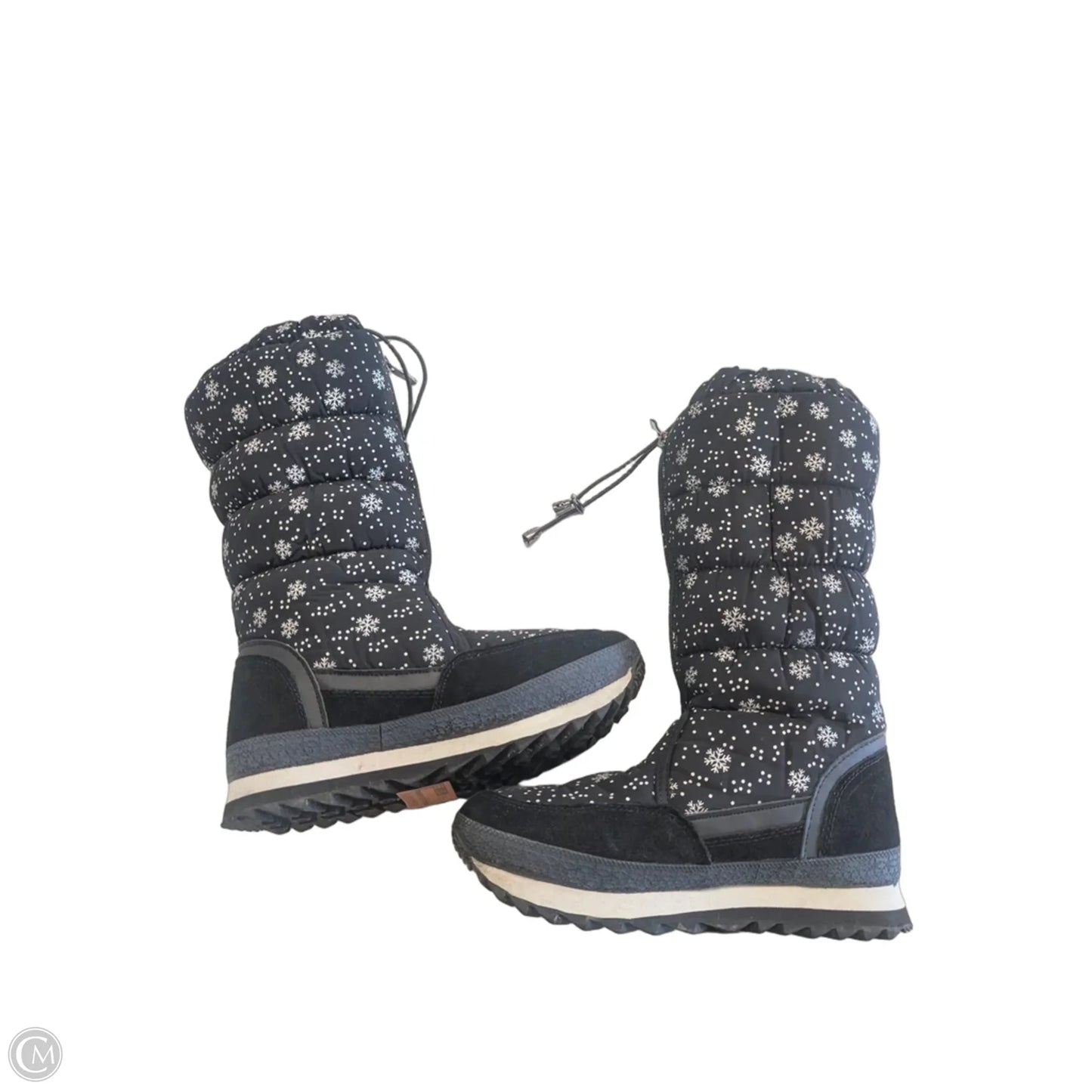 Boots Snow By Clothes Mentor In Black, Size: 8.5
