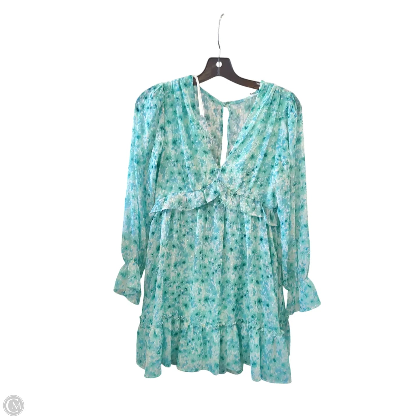 Dress Party Short By Clothes Mentor In Blue & White, Size: 4