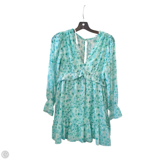Dress Party Short By Clothes Mentor In Blue & White, Size: 4