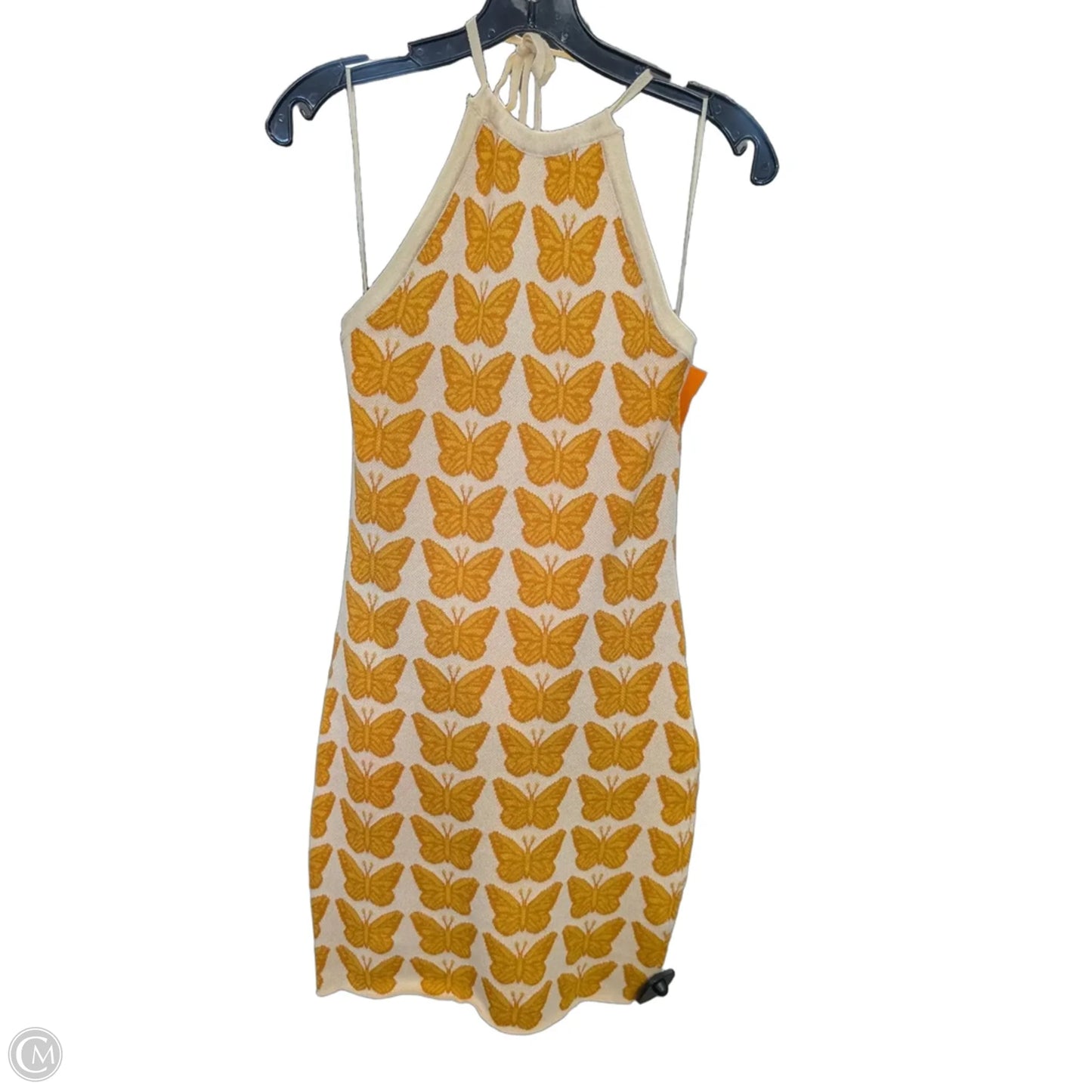 Dress Casual Short By Altard State In White & Yellow, Size: M