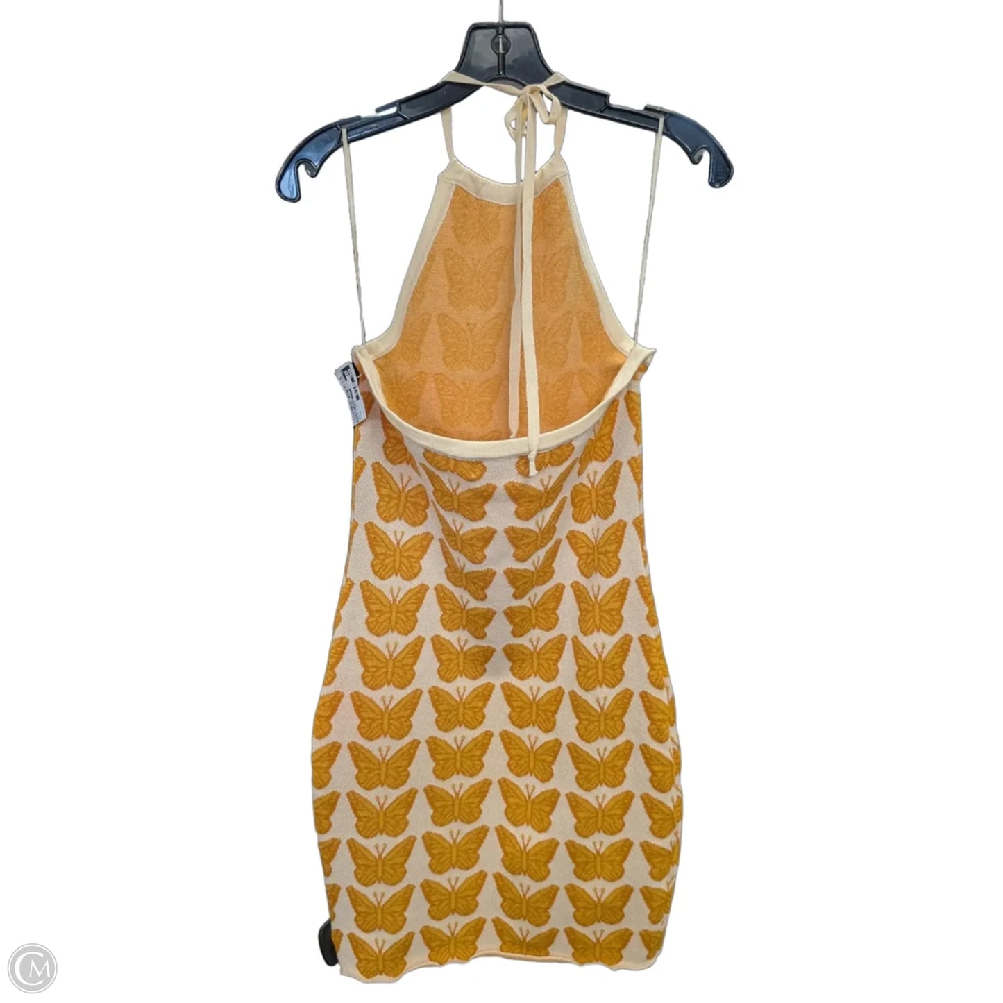 Dress Casual Short By Altard State In White & Yellow, Size: M