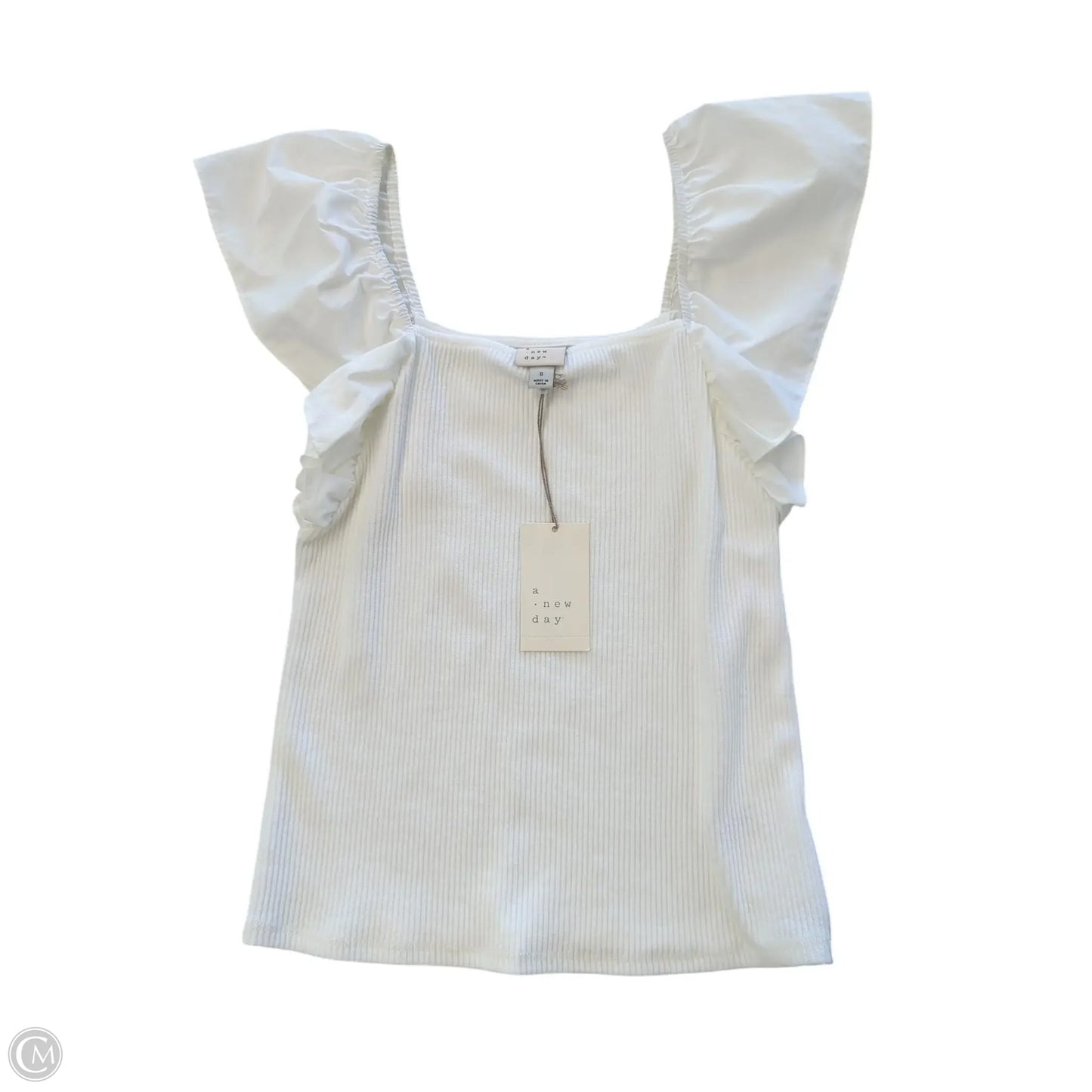 Top Sleeveless By A New Day In White, Size: S