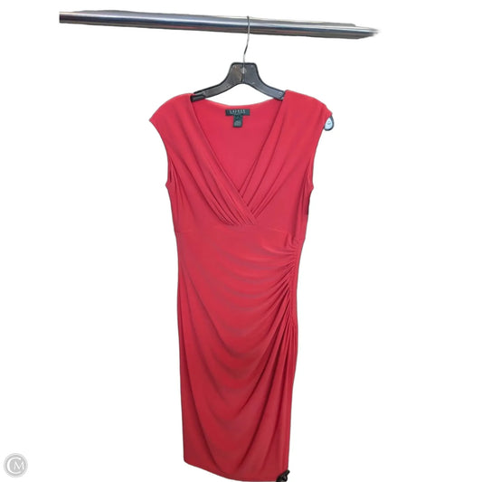 Dress Party Midi By Lauren By Ralph Lauren In Pink, Size: 2