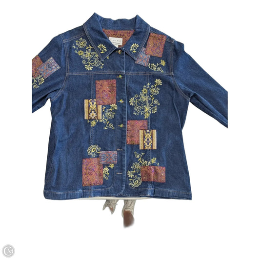 Jacket Denim By Clothes Mentor In Blue Denim, Size: M