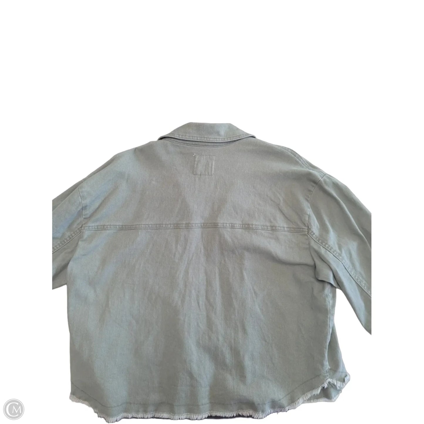 Jacket Denim By Kensie In Green Denim, Size: Xl