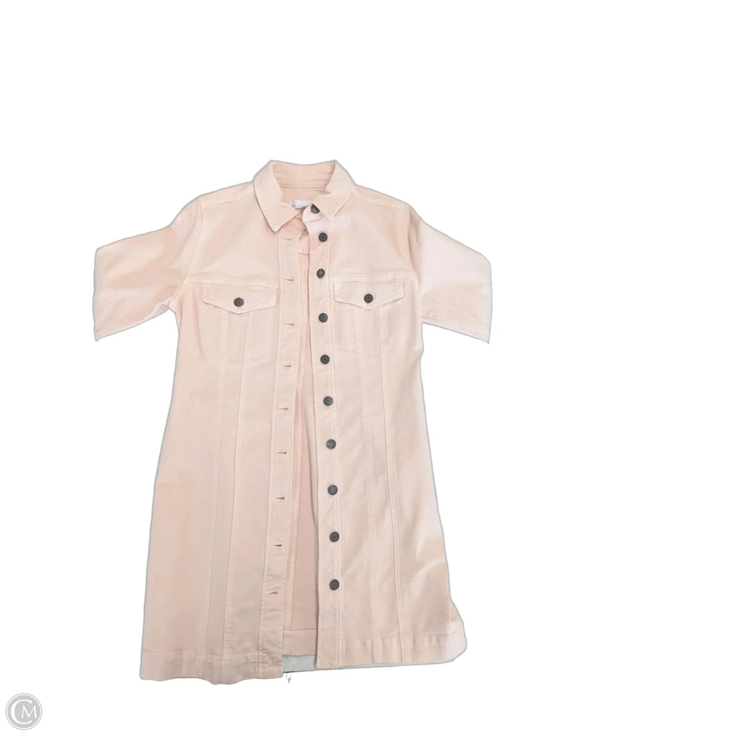 Jacket Denim By Loft In Pink, Size: 4