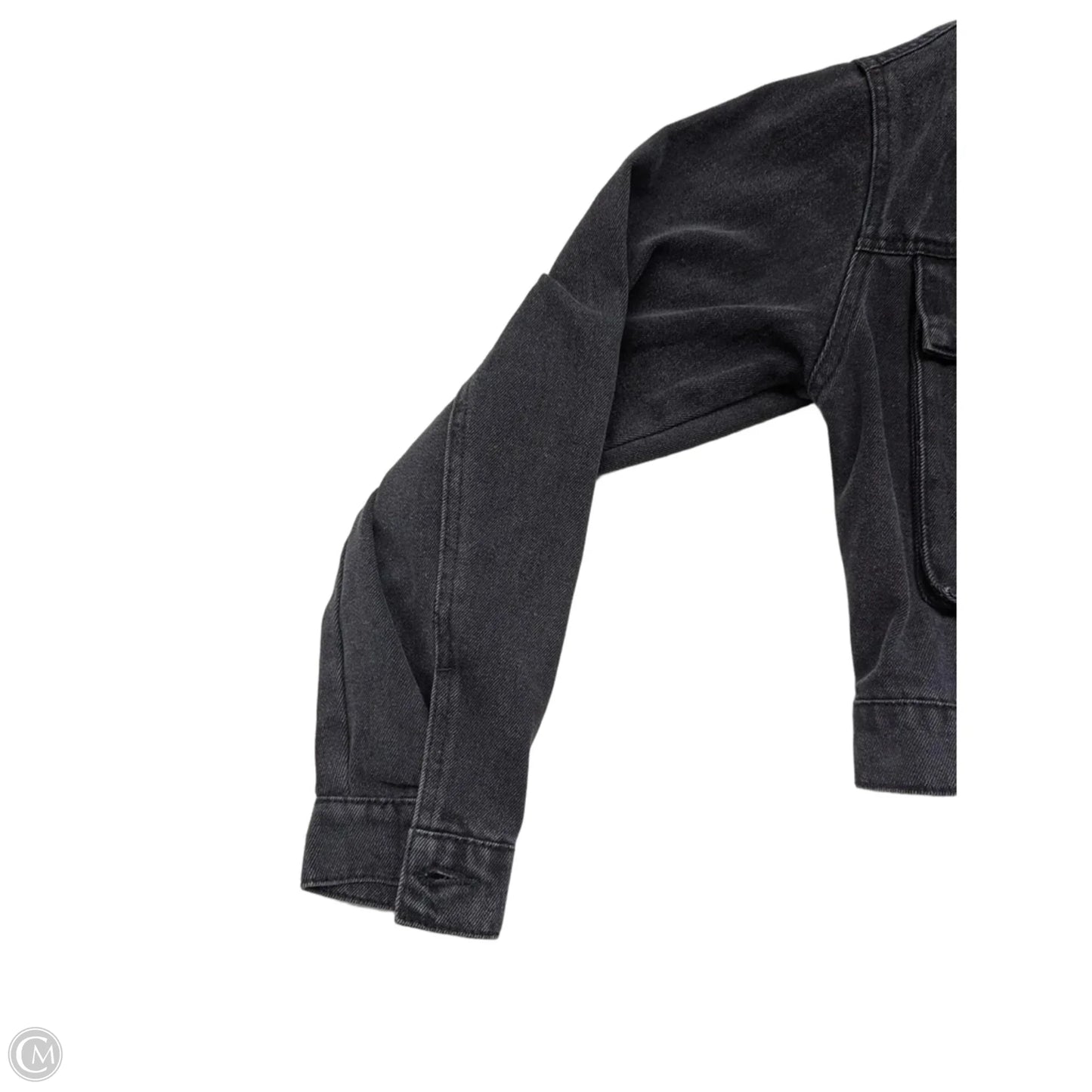 Jacket Denim By Ci Sono In Black Denim, Size: Xl