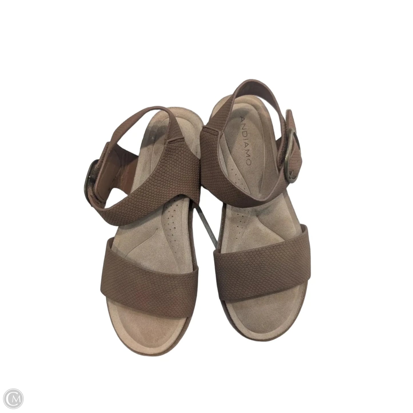 Sandals Flats By Andiano In Brown, Size: 7.5