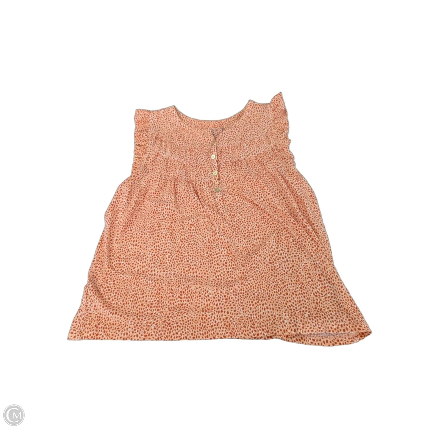Top Sleeveless By Loft In Orange & Pink, Size: Xs