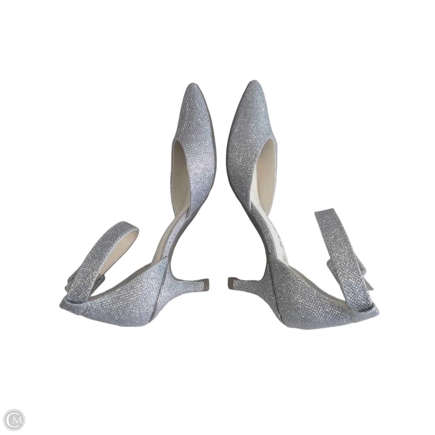 Shoes Heels Kitten By Anne Klein In Silver, Size: 6.5