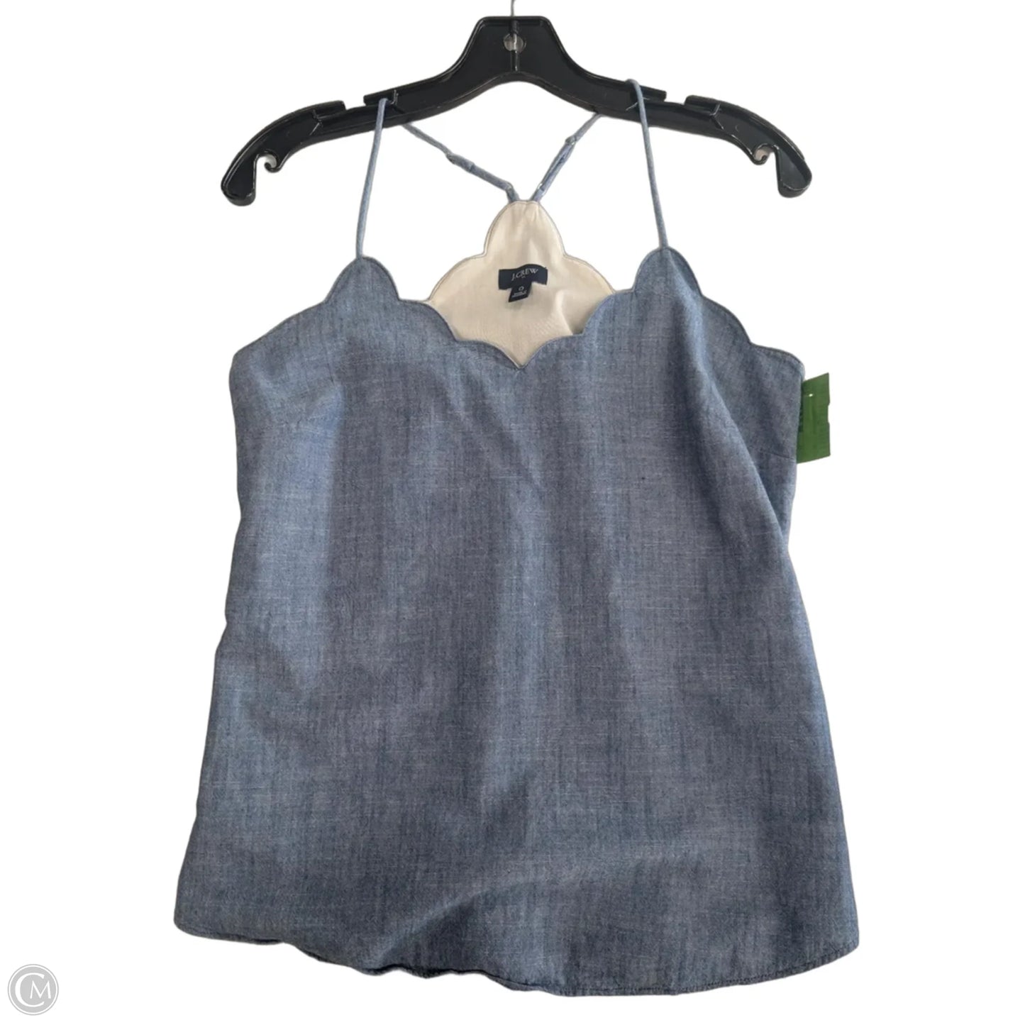 Top Sleeveless By J. Crew In Blue Denim, Size: Xs