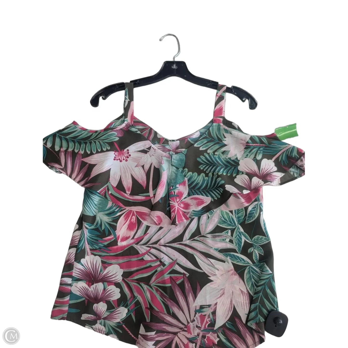 Top Sleeveless By New York And Co In Tropical Print, Size: Xs