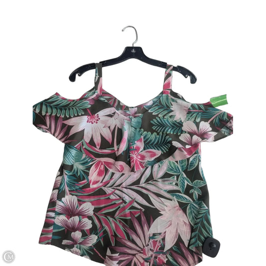 Top Sleeveless By New York And Co In Tropical Print, Size: Xs
