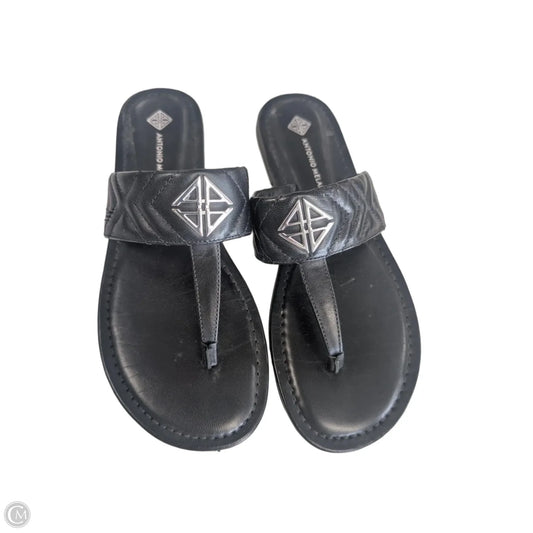 Sandals Flats By Antonio Melani In Black, Size: 6.5
