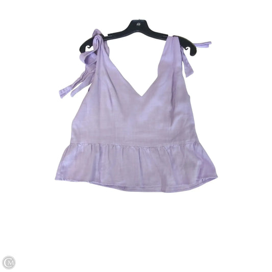 Top Sleeveless By Express In Purple, Size: L